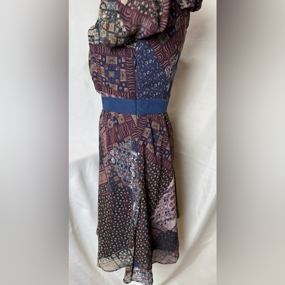 Bcbgeneration Multicolor Patchwork Long Sleeve Dr… - image 5